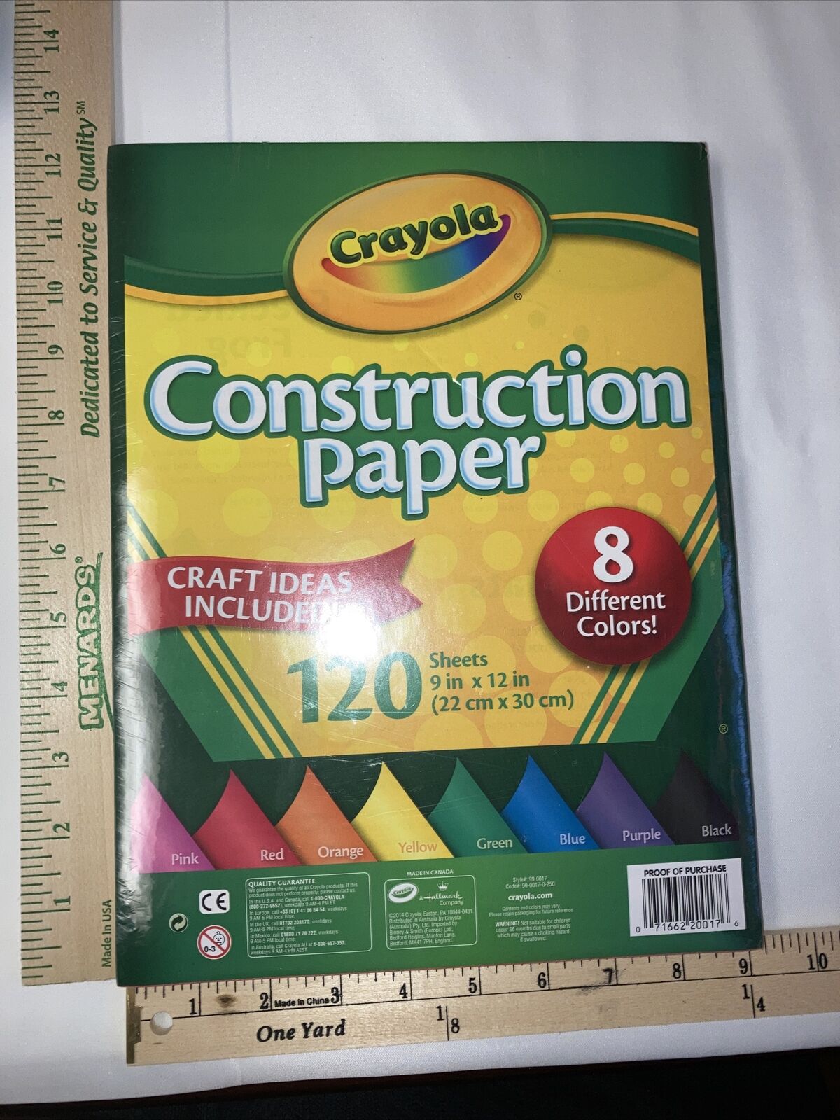 Crayola Construction Paper 9x12 (22cm x 30cm) 720 Sheets 12